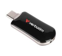 Verbatim Plectra - Unidad Flash USB-C (128 GB), Color Negro
