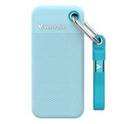 Verbatim Disco Duro Externo Pocket SSD 1 TB USB 3.2 Gen2 1000 MB/s Incl. 2 fundas Negro/Azul Polar
