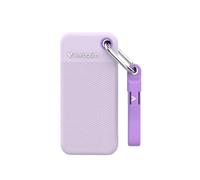 Verbatim Pocket SSD - Disco Duro Externo (2 TB, USB 3.2 Gen 2, hasta 1000 MB/s de Lectura y Escritura, Incluye 2 Fundas de Goma, Color Blanco y Morado)