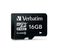 Verbatim Tarjeta microSDHC Premium 16 GB Clase 10 Negra