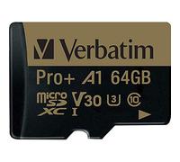 Verbatim Pro Plus 666X memoria flash 64 GB MicroSDXC Clase 10 UHS-I - Tarjeta de memoria (64 GB, MicroSDXC, Clase 10, UHS-I, 100 MB/s)