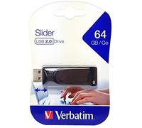 Verbatim Memoria USB Slider 64 GB USB 2.0 Negro
