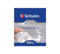 Verbatim Fundas para CD/DVD Caja 100 unidades Papel con ventana Protección y etiquetado