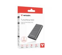 Verbatim TurboMetal - Disco Duro Externo portátil de 4 TB (4 TB, hasta 3700 MB/s, USB4, 40 Gbps, para Mac, PC, Smartphone y Consola de Juegos