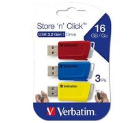 Verbatim 49306 Llave 16GO USB 3.0 PK3 R B J