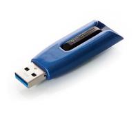 VERBATIM Store 'n' Go V3 MAX Memoria USB I USB 3.2 Gen 1 I 32 GB I Memoria con mecanismo deslizante I Interfaz SuperSpeed I Memoria externa para portátil, etc. I Azul / Negro