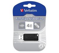 Verbatim Store'N'Go Pinstripe - Memoria USB de 4 GB, color negro
