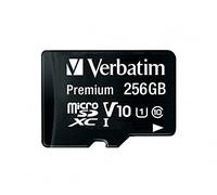 VERBATIM 44087 - Tarjeta de memoria microSDXC de 256GB, Verbatim, clase 10