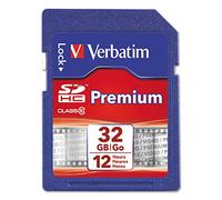 Verbatim Tarjeta de Memoria SDHC de 32 GB, UHS-I Clase 10, Azul