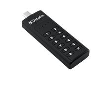 Verbatim Teclado Seguro USB-C 64GB USB 3.1 Gen 1 USB Stick 49431 Negro