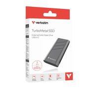 Verbatim TurboMetal - Disco Duro SSD de 1 TB (USB 4, Velocidad de Lectura de hasta 3150 MB/s, Velocidad de Escritura de 2850 MB/s, Carcasa de Aluminio Resistente, compacta y Ligera, para Windows y