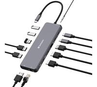 VERBATIM 32153 - Estación de acoplamiento, USB-C, 13 puertos
