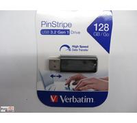 Verbatim PinStripe 3.0 - Unidad USB 3.0 de 128GB  - Negro