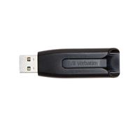 Verbatim V3 32GB USB 3.2 Gen 1 SuperSpeed Negro/Gris 80MB/s Retráctil Plug and Play