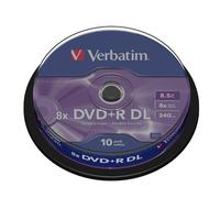 Verbatim 10 Dvd+r Double Layer 8x One Size Matte Silver