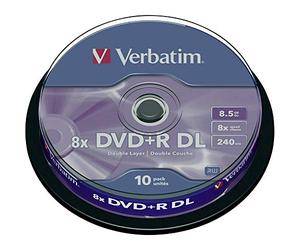 Verbatim VB-DPD55S1 - DVD+RW vírgenes (8,5 GB, DVD+R DL, 120 mm, 10 Pieza(s), 142 x 142 x 32 mm, 223 g)