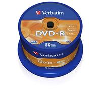 Verbatim VE43548 - DVD-R vírgenes (50 unidades), color plateado