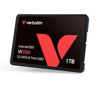 Verbatim Vi550 S3 SSD - SSD Interno 1TB - Solid State Drive - Adaptador SATA III de 2.5 '' - Unidad SSD Interna con tecnología 3D-NAND - SSD de Alto Rendimiento 1TB - hasta 560MB/s - Negro