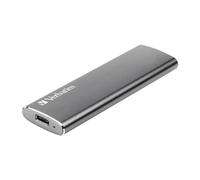 Verbatim Vx500 SSD - 480 GB - Spacegrey - 29g - SSD Externo - SSD USB 3.0 - SSD Externo liviano - para Windows y Mac OS X - Unidad portátil - USB-C - Memoria Flash de Alta Velocidad