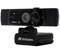 Verbatim Webcam with Dual Microphone, External Camera for Computer or Laptop wit