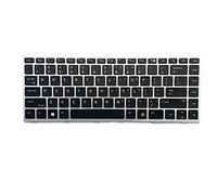 VERBENA Teclado de la versión inglesa de los E.E.U.U. teclado para HP EliteBook 840 G5 846 G5 745 G5 portátiles pequeños teclados sin retroiluminación