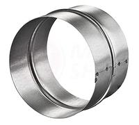 Verbinder PVC-ALU-Flex-Rund-Rohr Verbindungsstück Nippel Wickelfalzrohr Lüftung Ø 100 mm