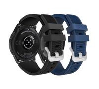 Verbstel Correa de reloj compatible de 22 mm para Samsung Galaxy Watch 3 de 45 mm/Gear S3 Frontier/Classic/Galaxy Watch de 46 mm/Moto 360 de 2ª generación de 46 mm/Ticwatch Pro 3/Pro/E2/S2 (negro/azul