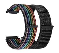 Verbstel Repuesto ajustable de liberación rápida compatible con Samsung Galaxy Watch 6, 5, 4, correa clásica de 40 mm, 44 mm, 42 mm, 46 mm, 43 mm, 47 mm, 45 mm, Active2/1 (20 mm, colorido/negro)