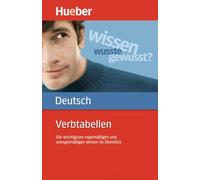 VERBTABELLEN DT. ALS FREMDSPRACHE: Verbtabellen Deutsch (Gramatica Aleman) - 9783190079070