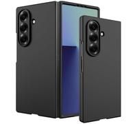 Verco Compatible con Samsung Galaxy Z Fold 7, carcasa trasera mate para Galaxy Z Fold 7 5G, funda de silicona para teléfono móvil, color negro