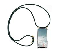 Verco Funda para Huawei P Smart 2020, funda con cordón para Huawei P Smart 2020, funda con banda de 2ª generación, collar para colgar, color verde
