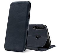Verco Funda para Huawei Y6p, Flip Libro Premium Carcasa [Cierre Magnético] Funda Protectora para Huawei Y6p Case, Azul
