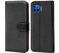 Verco Funda para Motorola Moto G 5G Plus, Telefono Movil Case Compatible con Motorola G 5G Plus Libro Protectora Carcasa, Negro