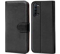 Verco Funda para OPPO Find X2 Lite, Telefono Movil Case Compatible con OPPO Find X2 Lite Libro Protectora Carcasa, Negro