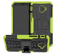 Verco Funda para Samsung Galaxy J6 Plus / J4 Plus Funda, Armor Outdoor Funda para Galaxy J6 Plus / J4+ Case Panzer Hard [Cover geeignet für Baustel], Verde