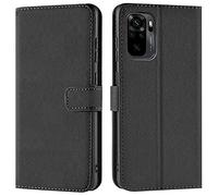 Verco Funda para Xiaomi Redmi Note 10s, Redmi Note 10s Telefono Movil Case Compatible con Redmi Note 10 / 10s Libro Protectora Carcasa, Negro