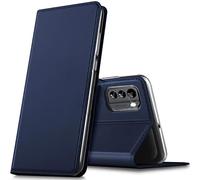 Verco para Nokia G60 5G Funda Tipo Libro electrochapada, Funda de diseño con protección 360°, Compatible con Nokia G60 5G (6,58 Pulgadas), Azul
