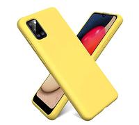 Verco para Samsung Galaxy A03s Funda de Silicona, Carcasa Soft de TPU de Color con Superficie Antideslizante, Compatible con Samsung Galaxy A03s (6,5 Pulgadas), Amarillo