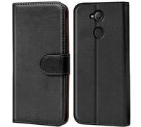 Verco para Sony Xperia XA2 Funda Cartera, Funda Tipo Billetera de Cuero sintético con Ranura para Tarjetas, Compatible con Sony Xperia XA2 (5,2 Pulgadas), Negro