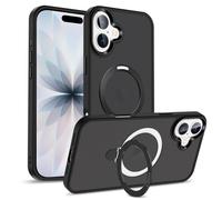 Verco Soporte magnético con anillo para iPhone 17, compatible con MagSafe a prueba de golpes Luxury Translucent Handy Case para iPhone 17