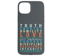 Verdad Amor Empatía Auto Conciencia Palabras Inspiradoras Fresco Carcasa para iPhone 15 Plus