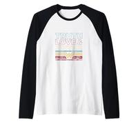 Verdad, Amor y Justicia PAPL710 Camiseta Manga Raglan