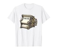 Verdad Imprenta Vintage Prensa Libre Periodismo Camiseta