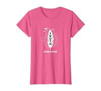 Verdad y reconciliación del Día Naranja de los Nativos Americanos Camiseta, Mujer, Rosa Jaspeado, S