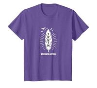 Verdad y reconciliación del Día Naranja de los Nativos Americanos Camiseta, Niños, Morado Jaspeado, 12 años