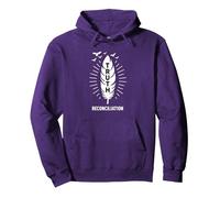 Verdad y reconciliación del Día Naranja de los Nativos Americanos Sudadera con Capucha, Unisex para Adultos, Morado, M