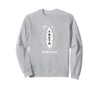 Verdad y reconciliación del Día Naranja de los Nativos Americanos Sudadera, Unisex para Adultos, Gris Jaspeado, M