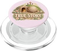 Verdadera Historia de Pascua Cristiano Jesucristo Tumba Vacía Cruz PopSockets PopGrip para MagSafe