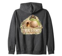 Verdadera Historia de Pascua Cristiano Jesucristo Tumba Vacía Cruz Sudadera con Capucha