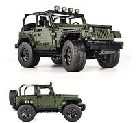 Verdadera representación Wrangler 1: 8 Fuera del Camino Camioneta Técnica Moc Conjunto de Bloques de construcción, Modelo Coleccionable para Adultos, Juguete de ingeniería de Camiones (2100+pcs)